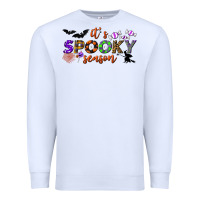 White it's spooky season Premium Sweatshirt - BundleAndBundleShop