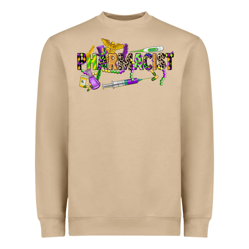 Mardi Gras Pharmacist Heavyweight Sweatshirt by CowGirlArtShop | Teevron