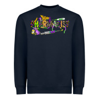 Navy mardi gras pharmacist Heavyweight Sweatshirt - CowGirlArtShop