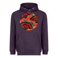 Plum hispanic heritage month round earrings Heavyweight Hoodie - BundleAndBundleShop