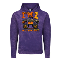 Cloud Purple i'm one this is how i roll monster truck birthday Vintage Hoodie - Jasminsmagicworld
