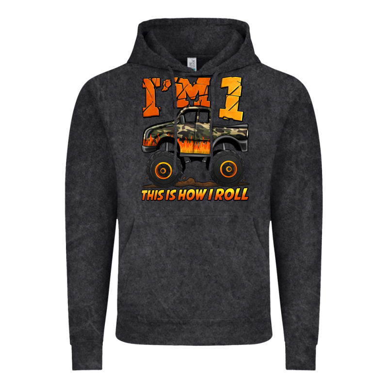I'm One This Is How I Roll Monster Truck Birthday Vintage Hoodie by Jasminsmagicworld | Teevron