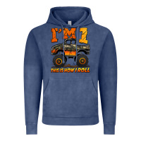 Vintage Denim i'm one this is how i roll monster truck birthday Vintage Hoodie - Jasminsmagicworld