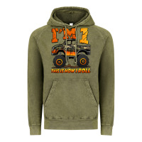 Vintage Olive i'm one this is how i roll monster truck birthday Vintage Hoodie - Jasminsmagicworld