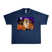 Navy Halloween english bulldog Urban Heavy Tee - RanaPortraitStore