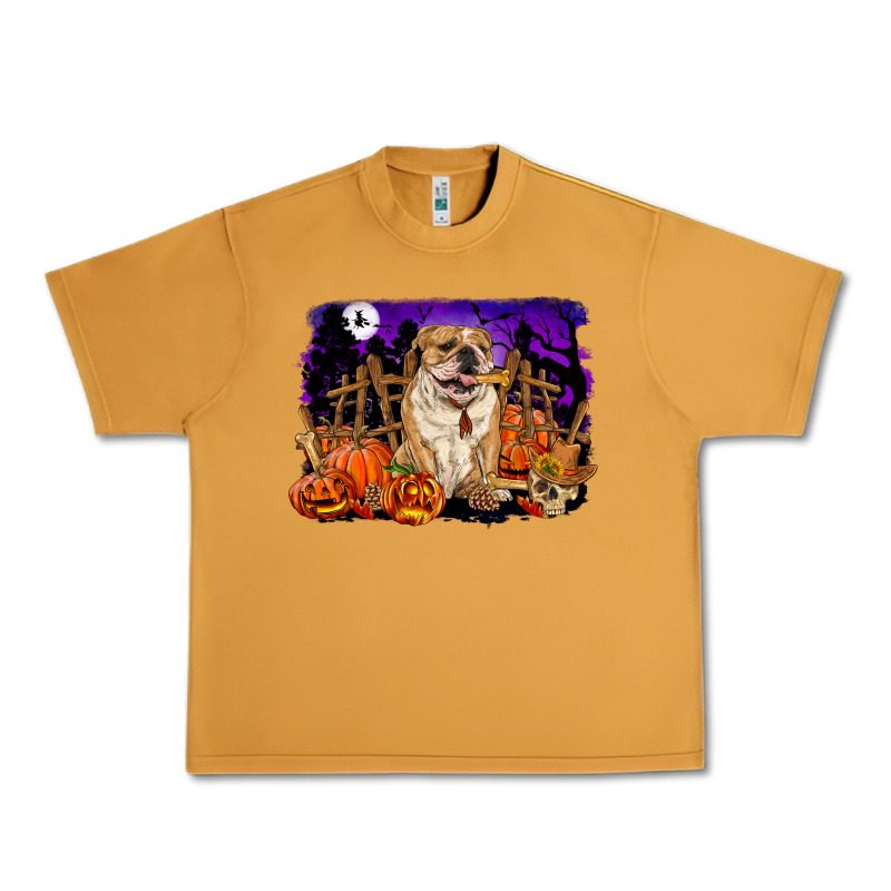 Halloween English Bulldog Urban Heavy Tee by RanaPortraitStore | Teevron
