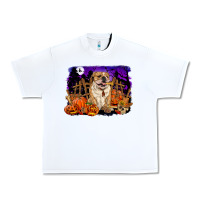 White Halloween english bulldog Urban Heavy Tee - RanaPortraitStore