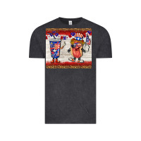 Vintage Black usa hot dog coca tumbler Vintage Tee - BarkalooDesign