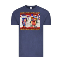 Vintage Denim usa hot dog coca tumbler Vintage Tee - BarkalooDesign