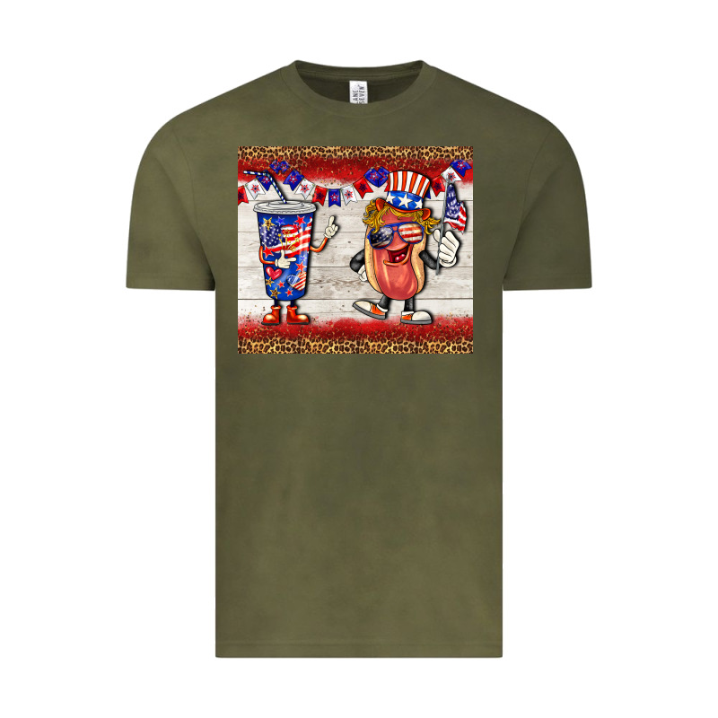 Usa Hot Dog Coca Tumbler Vintage Tee by BarkalooDesign | Teevron