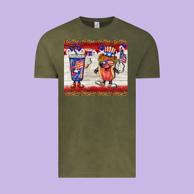 Usa Hot Dog Coca Tumbler Vintage Tee Designed By Barkaloodesign