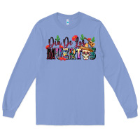 Colony Blue Dia De Los Muertos Long Sleeve Tee - texasbilliewilder