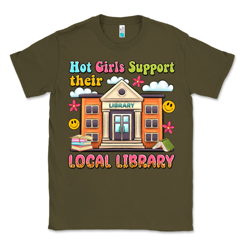 Hot Girls Support Their Local Library Classic Tee by Artiststas | Teevron