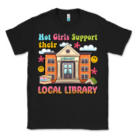 Black hot girls support their local library Classic Tee - Artiststas