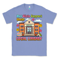 Colony Blue hot girls support their local library Classic Tee - Artiststas