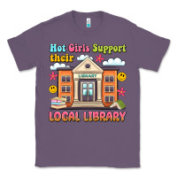 Lavender hot girls support their local library Classic Tee - Artiststas