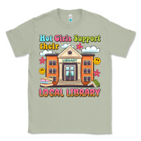 Matcha hot girls support their local library Classic Tee - Artiststas
