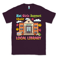 Plum hot girls support their local library Classic Tee - Artiststas