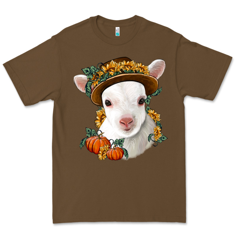 Cute Baby Lamb Thanksgiving Nancy Premium Tee by NancyCooperArtShop | Teevron