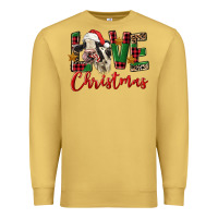 Antique Gold love christmas holstein heifer Premium Sweatshirt - FaDigitalArtStudio