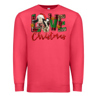 Cardinal love christmas holstein heifer Premium Sweatshirt - FaDigitalArtStudio