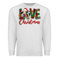 Oatmeal Heather love christmas holstein heifer Premium Sweatshirt - FaDigitalArtStudio