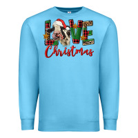 Ocean Blue love christmas holstein heifer Premium Sweatshirt - FaDigitalArtStudio