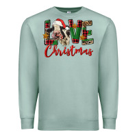 Seafoam love christmas holstein heifer Premium Sweatshirt - FaDigitalArtStudio