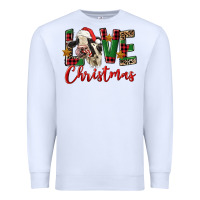 White love christmas holstein heifer Premium Sweatshirt - FaDigitalArtStudio