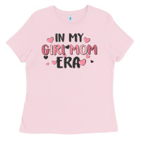 Bubblegum Pink in my girl mom era Ladies Tee - MaliasSmallBusiness