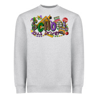 School Bus Driver Mardi Gras Heavyweight Sweatshirt | Teevron