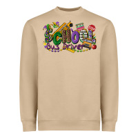 Mushroom school bus driver mardi gras Heavyweight Sweatshirt - CowGirlArtShop