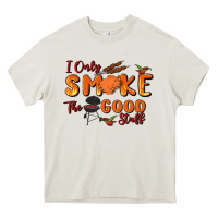 Cream i only smoke the good stuff Heavy Core Tee - MaliasSmallBusiness
