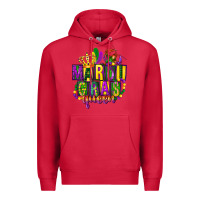 Cardinal mardi gras queen Premium Hoodie - FaDigitalArtStudio