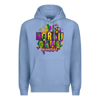 Colony Blue mardi gras queen Premium Hoodie - FaDigitalArtStudio