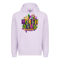 Lilac mardi gras queen Premium Hoodie - FaDigitalArtStudio