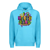 Ocean Blue mardi gras queen Premium Hoodie - FaDigitalArtStudio