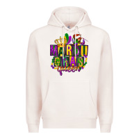 Pale Pink mardi gras queen Premium Hoodie - FaDigitalArtStudio