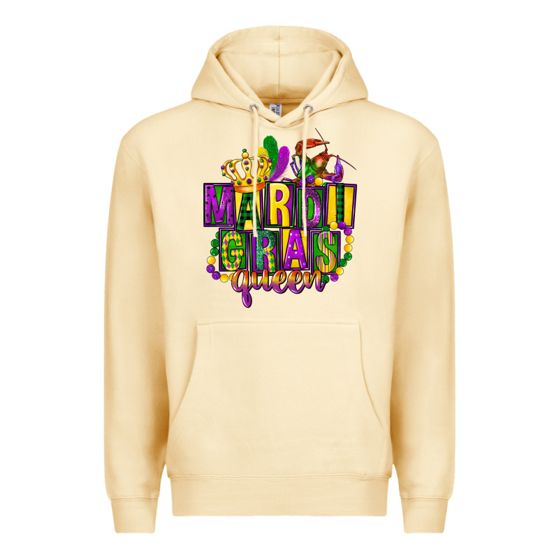 Mardi Gras Queen Premium Hoodie by FaDigitalArtStudio | Teevron