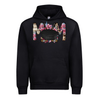 Black mom hockey flower Urban Hoodie - RacoonDesign
