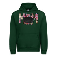 Forest Green mom hockey flower Urban Hoodie - RacoonDesign