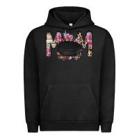 Pigment Black mom hockey flower Urban Hoodie - RacoonDesign