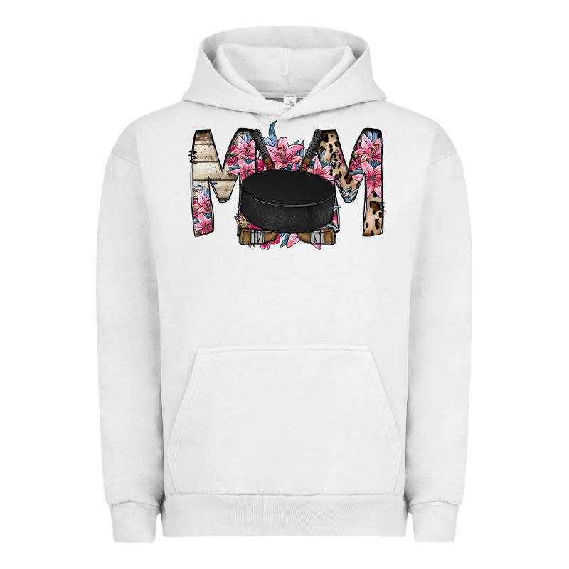 Mom Hockey Flower Urban Hoodie by RacoonDesign | Teevron