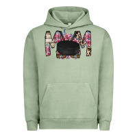 Pigment Oil Green mom hockey flower Urban Hoodie - RacoonDesign