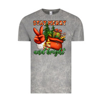 Cloud Rock stay merry and bright peace hand Vintage Tee - Jasminsmagicworld