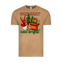 Vintage Camel stay merry and bright peace hand Vintage Tee - Jasminsmagicworld