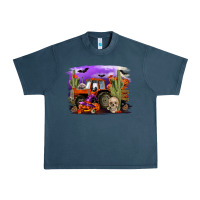 Midnight Navy Halloween tractor Urban Heavy Tee - RanaPortraitStore