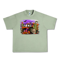 Oil Green Halloween tractor Urban Heavy Tee - RanaPortraitStore