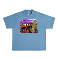 Pebble Blue Halloween tractor Urban Heavy Tee - RanaPortraitStore