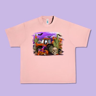 Halloween Tractor Urban Heavy Tee Designed By Ranaportraitstore